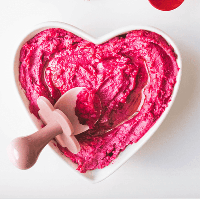 Baby-Led Weaning Beetroot Hummus Recipe