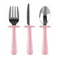 Pink Stainless Steel Toddler Cutlery Set – Stage 3
